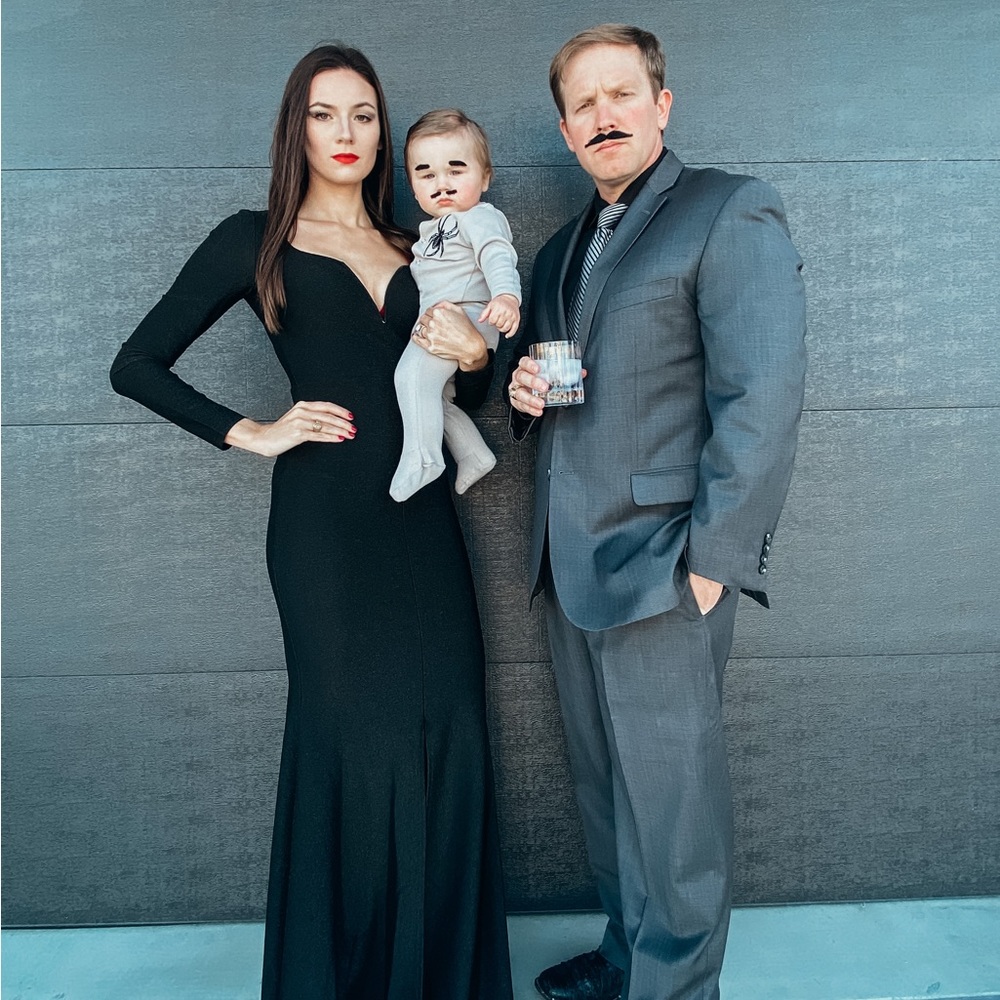 Black Sparkly Sweetheart Dress - worn ONCE for Morticia Halloween costume
